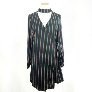 Anthropologie J.O.A Los Angeles Wrap Dress with Choker Neckline, NWT, Size M